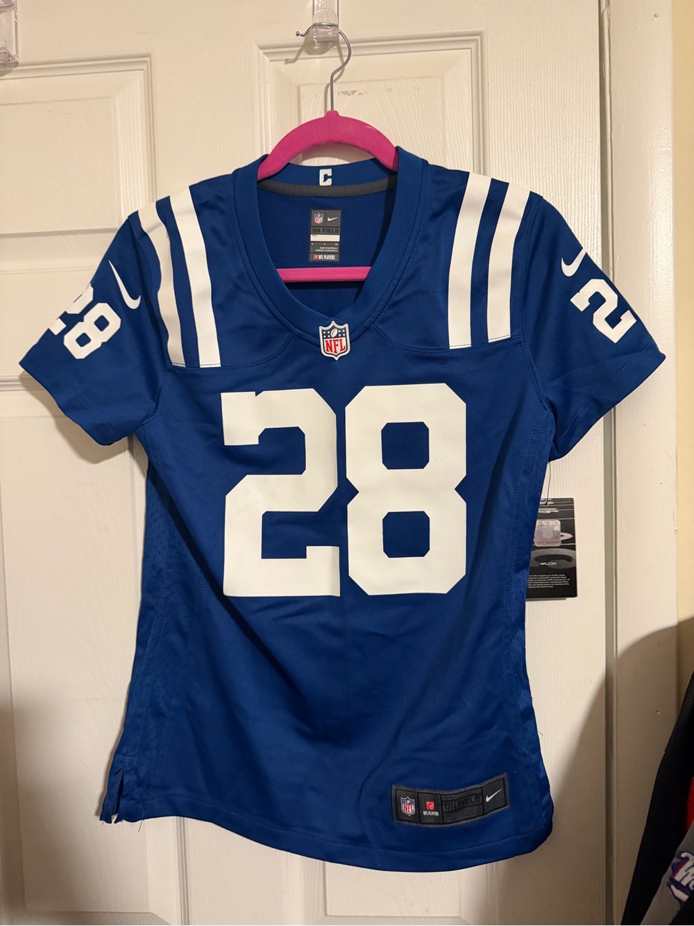 NFL Women's Royal Blue #28 Authentic Nike Jersey